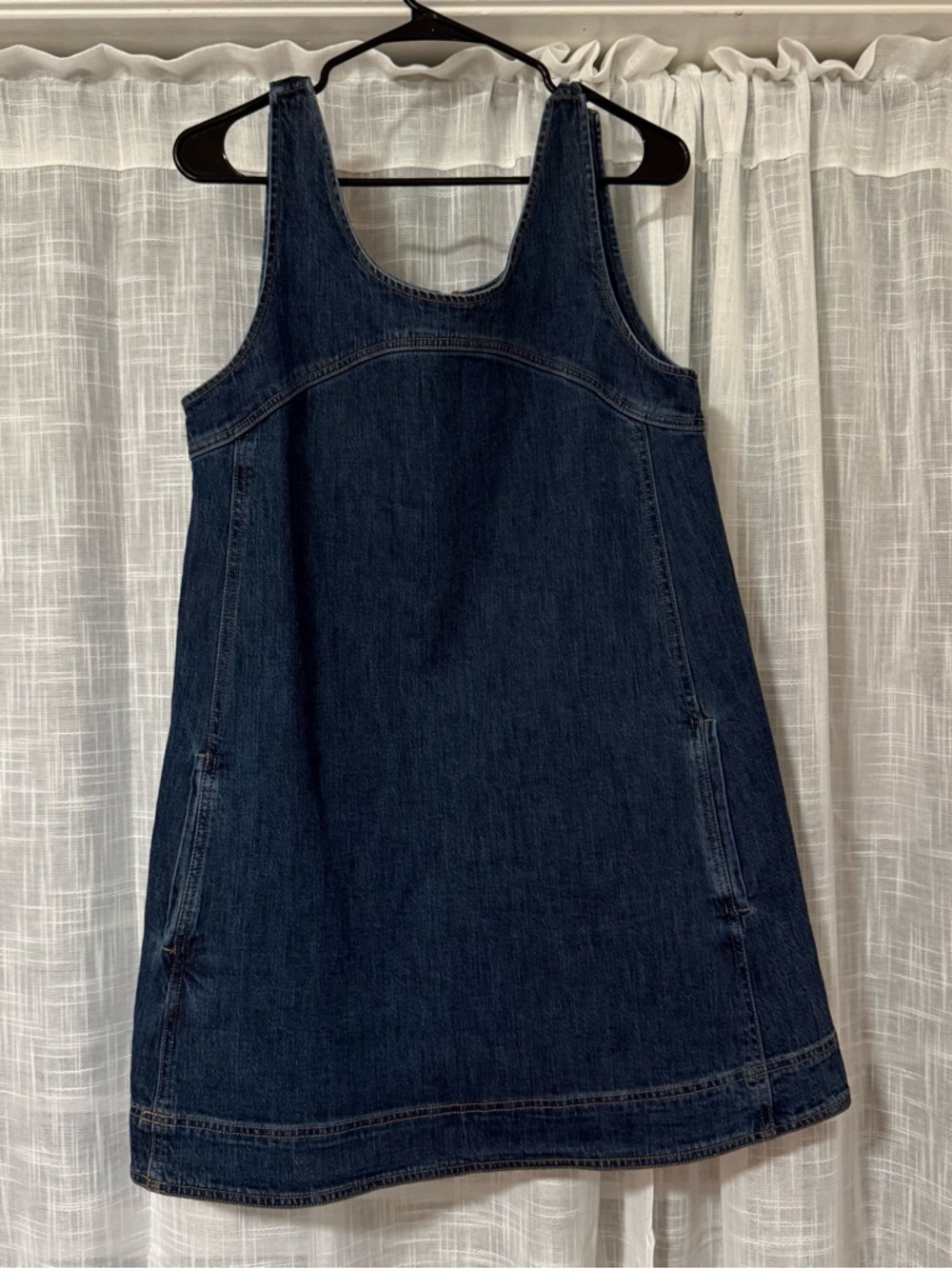 Anthropologie Pilcro Denim Shift Mini Dress Sz 12.